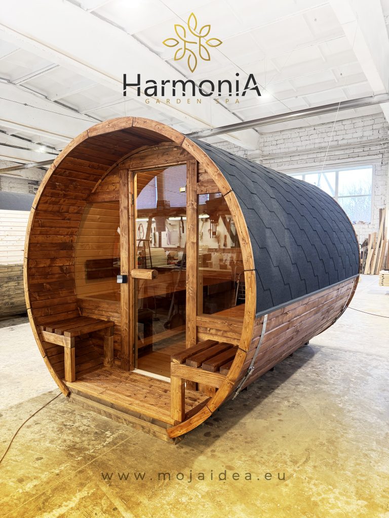 sauna, ogrodowa, beczka