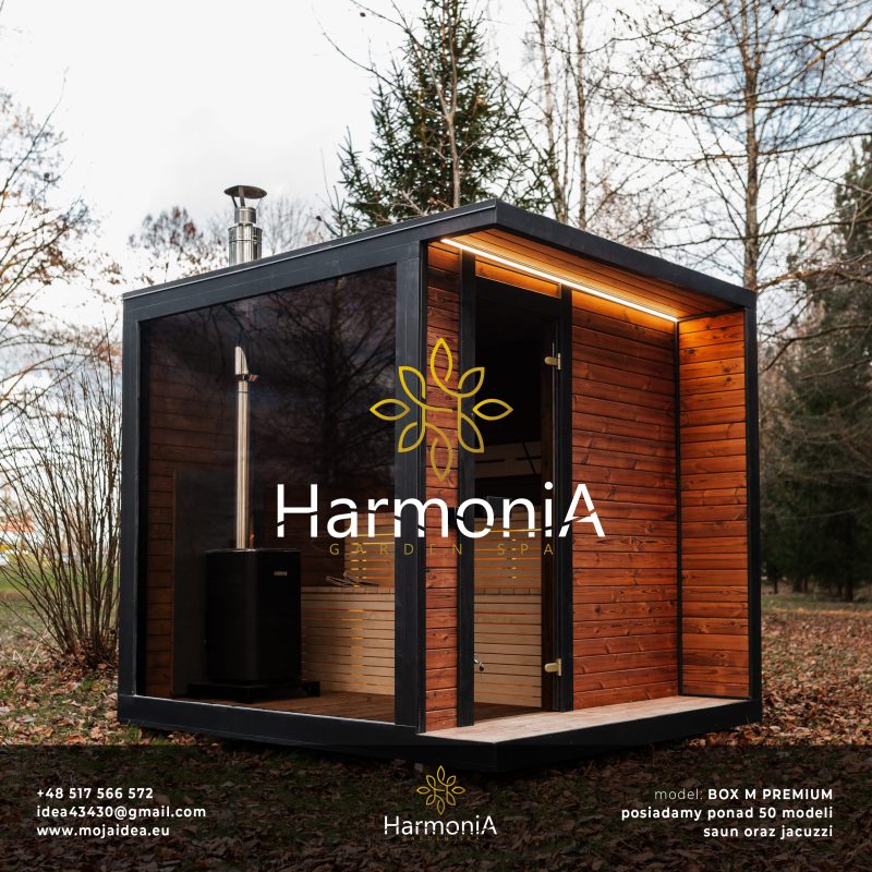 sauna, ogrodowa, box, szyba