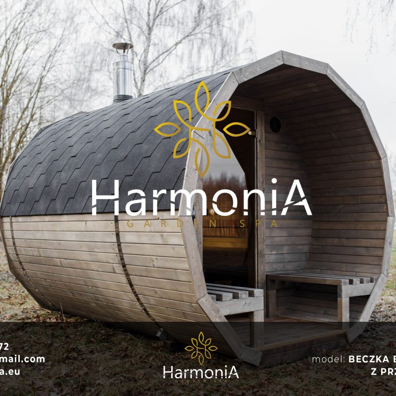 SAUNA BECZKA Z PRZEDSIONKIEM