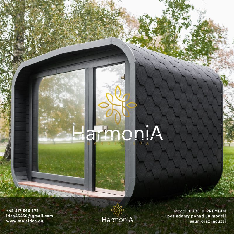 sauna CUBE, HARVIA, szyba