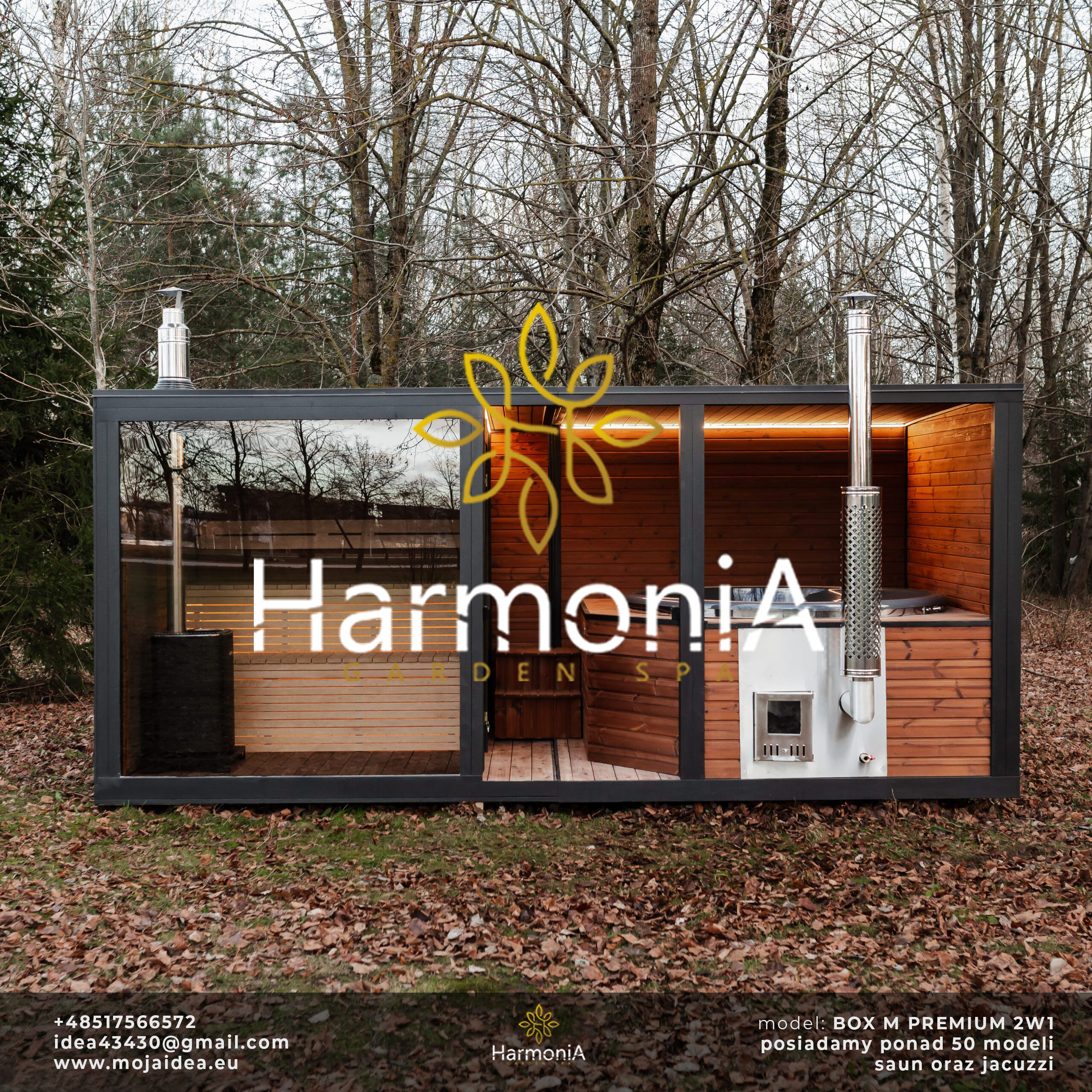 sauna ogrodowa, BOX M PREMIUM 2w1 balia ogrodowa